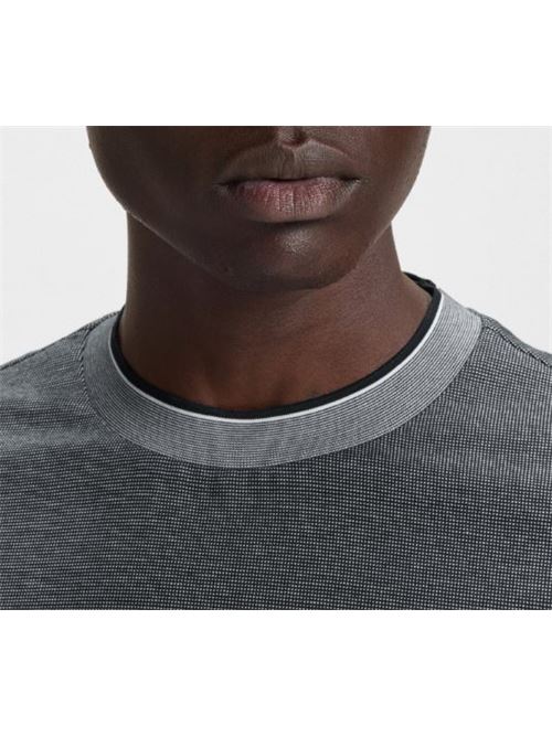 Cotton T-shirt with contrasting collar BOSS | 50536847 H-TESSLER 145 10271482.404